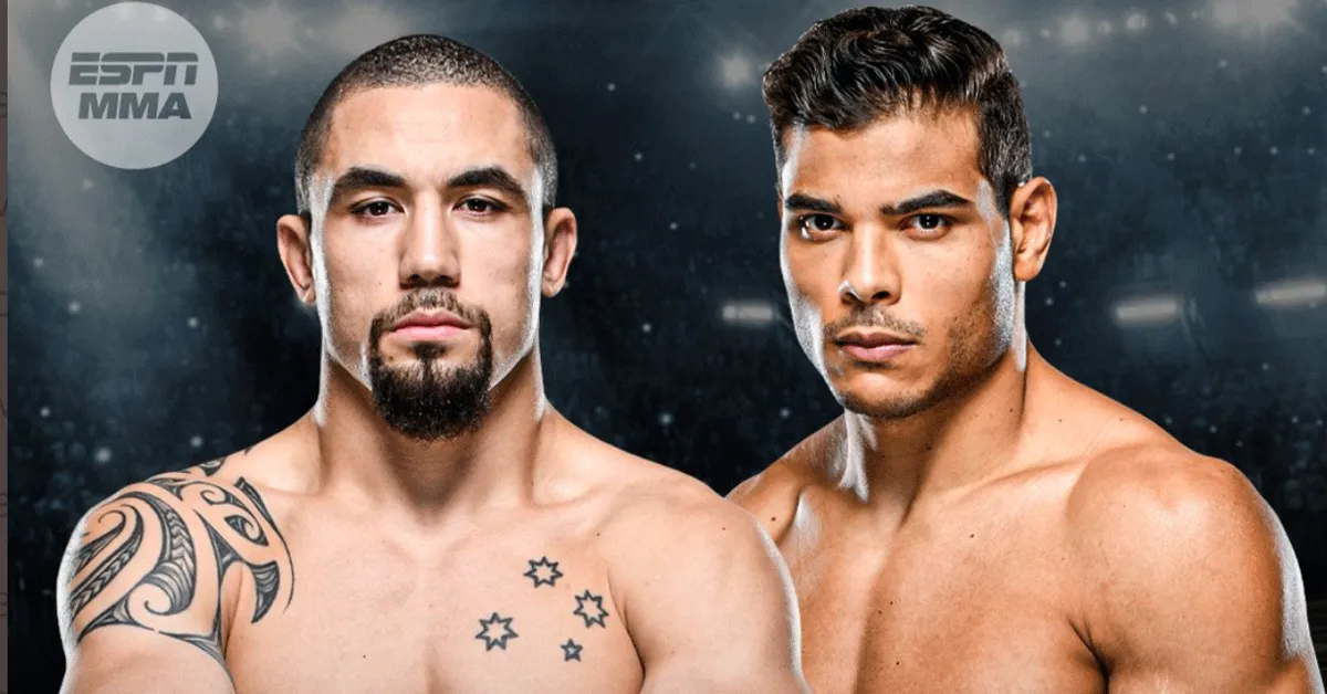 Whittaker vecht tegen Costa tijdens UFC 284 in Australië