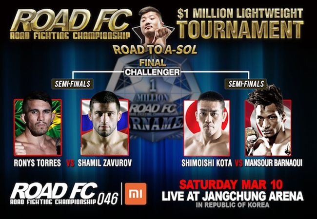 Xiaomi ROAD FC 046: Halve Finales $ 1 Miljoen lichtgewicht toernooi bekend gemaakt!