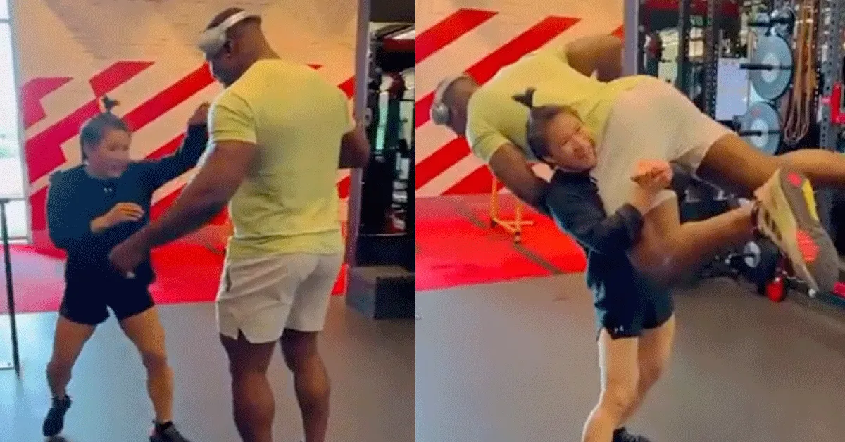 Chinese tilt 150 kilo MMA-ster op als een veertje | video