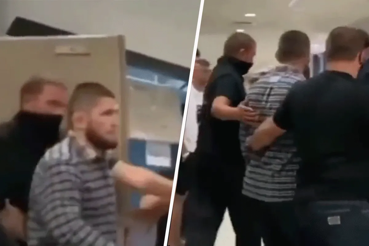 Aanslag! Man valt UFC-ster Khabib Nurmagomedov aan (video)