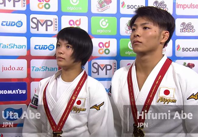 Japan zegeviert op WK judo: broer en zus Abe pakken goud