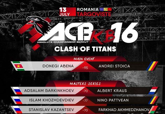 Nederlandse top vechters op ACB16 kickboks toernooi Roemenië