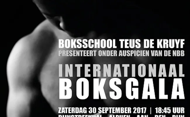 Matching voor Alphens boksgala op 30 september bekend