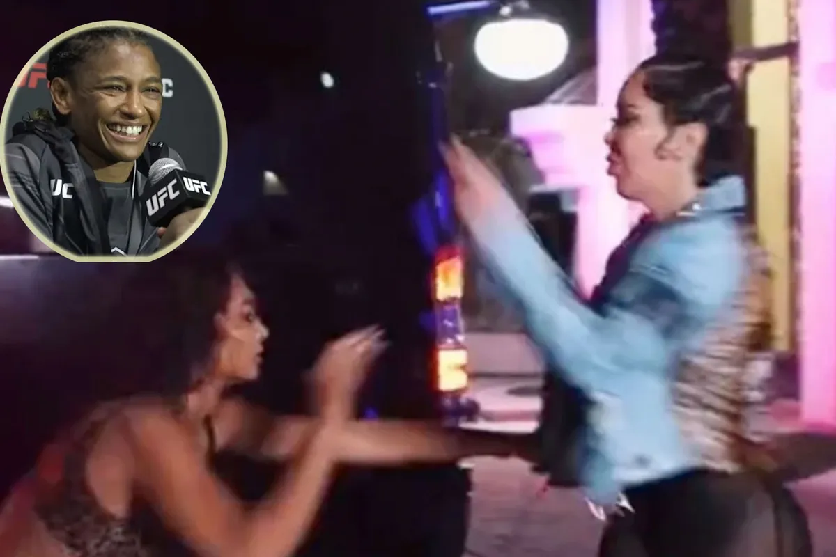 Stripster raakt slaags met concurrent! 'Geef haar een UFC contract' (video)