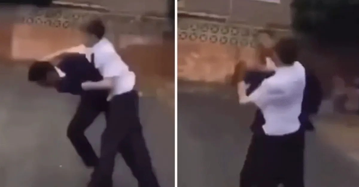 Pester afgestraft die gehandicapte mishandeld! 'Die Kopschop' (video)