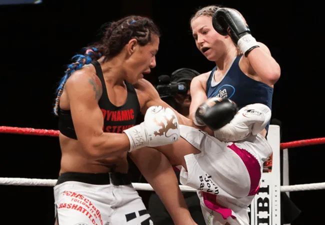 Jorina Baars tegenover Anke van Gestel op Bellator Kickboxing 7