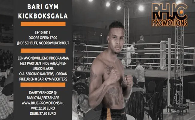 Kom naar het Bari Gym Kickboksgala in oktober