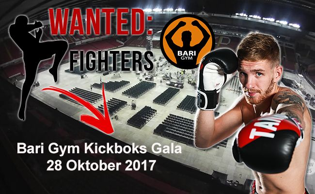 Vechters gezocht Bari Gym kickboksgala 28 oktober 2017