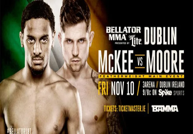 MMA BELLATOR 187: AJ McKee vervangt James Gallagher!