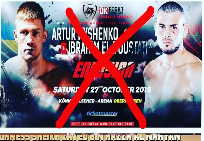 Enfusion Oberhausen: 'Artur Kyshenko trekt zich terug uit gevecht'