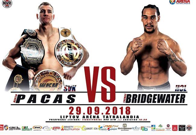 Thomas Bridgewater in titel gevecht tijdens KOK World Championship Slowakije