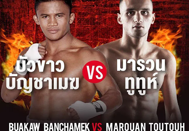 Marouan Toutouh de ring in tegen Buakaw Banchamek op Kunlun Fight 67