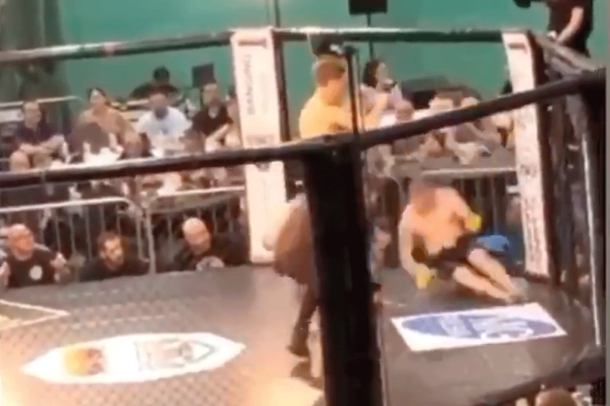 Vechter scoort STRIJKPLANK knock-out tijdens MMA-debuut (video)