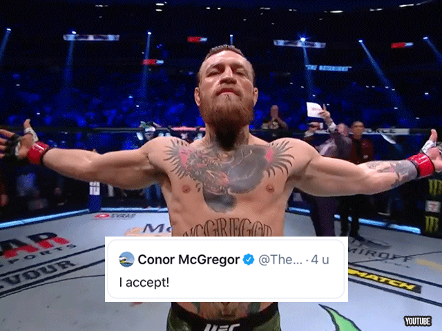 STOP PENSIOEN: UFC ster Conor McGregor accepteert gevecht