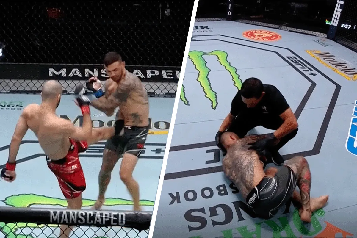 UFC'er Chikadze 'lever-trapt' rivaal wedstrijd uit
