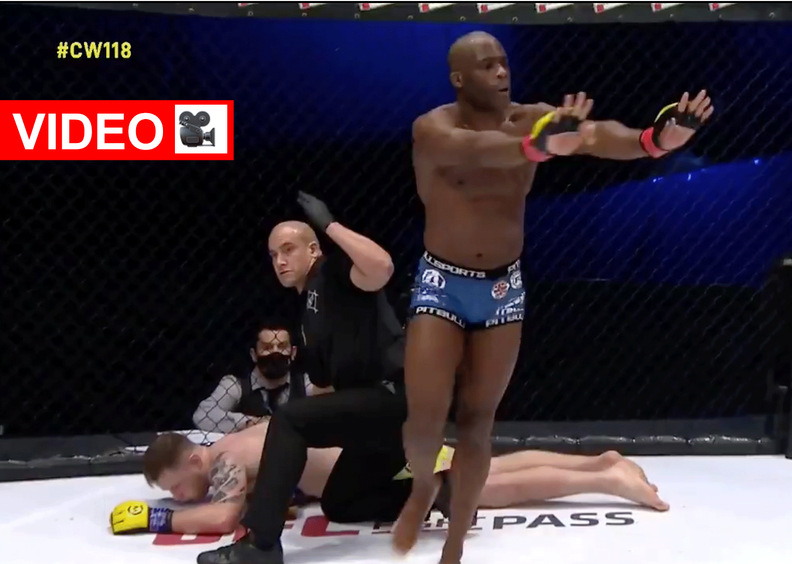 Bekijk de brute knock-out door ongeslagen MMA-kampioen (video)