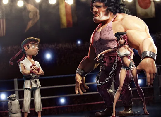 David tegen Goliath zie 170 kilo vechter knock out gaan