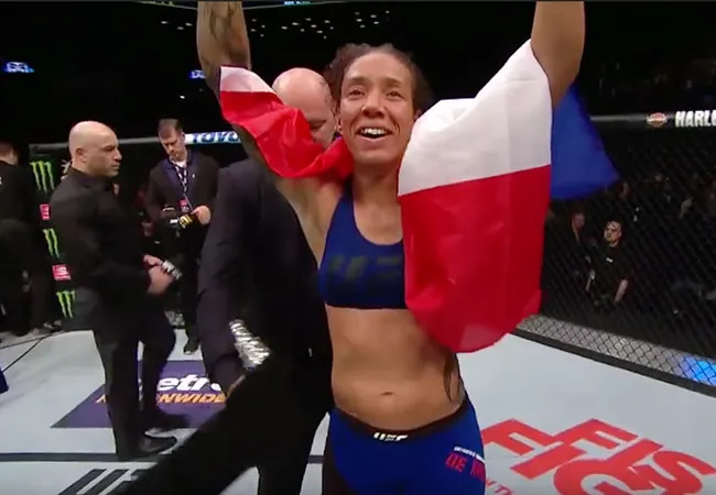 Germaine De Randamie is terug en gaat de kooi in tijdens UFC Denver