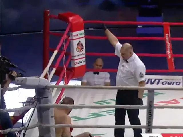 ? | Trainingsmaat Rico Verhoeven deelt knock-out uit in Rusland