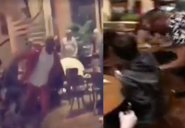 VIDEO | Prof boksers vallen elkaar aan, het lijkt wel oorlog in Belfast!