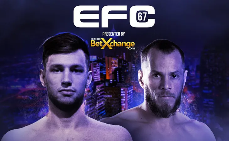 Reinier de Ridder versus Warren Allison tijdens EFC 67 in Johannesburg