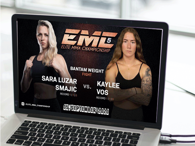KIJK LIVE EMC MMA 5: Mikes Gym Kaylee Vos zaterdag in actie