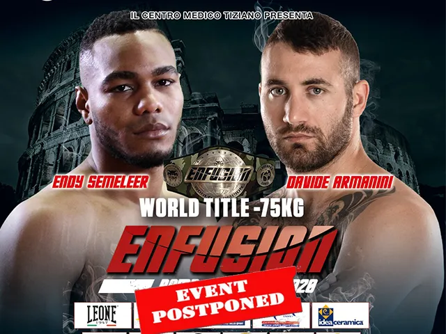 ENFUSION verschuift kickboks event verder naar voorjaar 2021