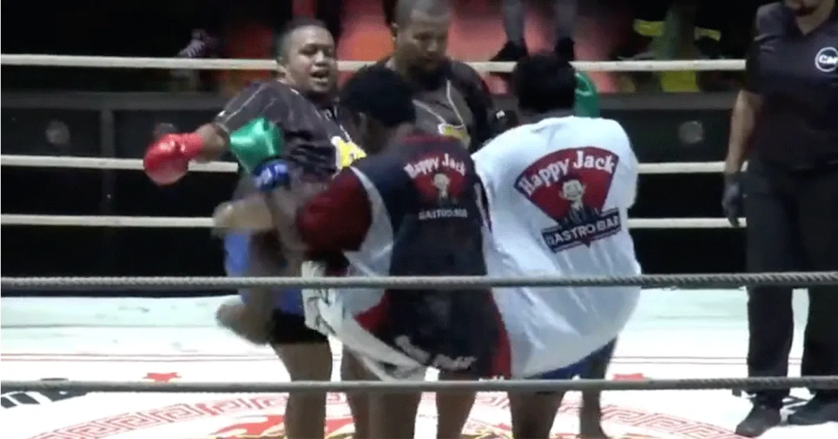 Circus! Kickboksers flikkeren uit ring en knokken verder (video)