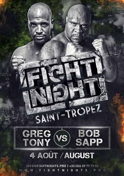 BOB SAPP IS TERUG: VECHT HOOFDPARTIJ FIGHT NIGHT SAINT TROPEZ 5