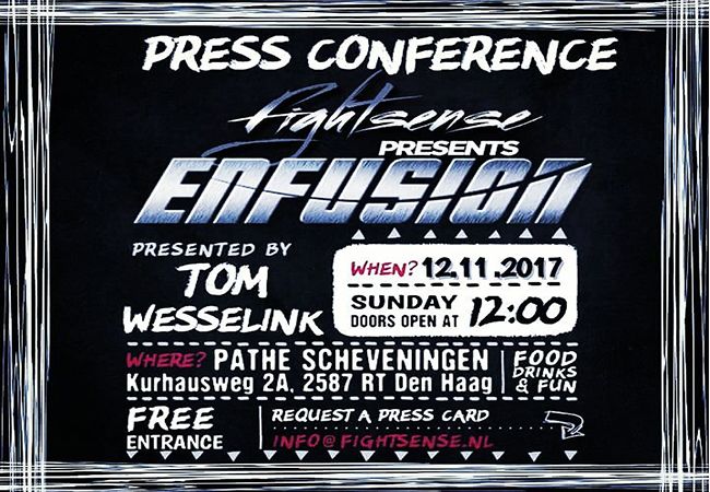 Kom naar de Fightsense presents Enfusion pers conferentie!
