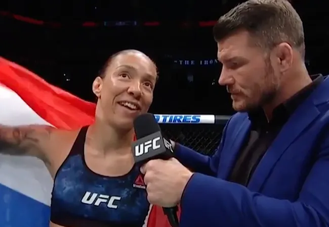 Eén klap: Germaine de Randamie snel klaar met Aspen Ladd (video)
