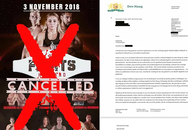 Voorlopig geen vechtsportgala's meer in de Gemeente Den Haag