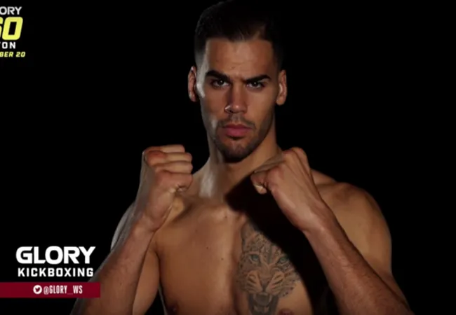 GLORY Kickbokser Yousri Belgaroui weg bij Mike Passenier (video)