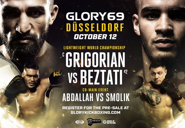 Grigorian verdedigt titel tegen Beztati tijdens GLORY 69 Düsseldorf