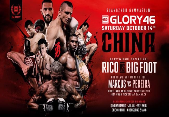 Beruchte Chinese vechters toegevoegd aan Glory 46 (China)