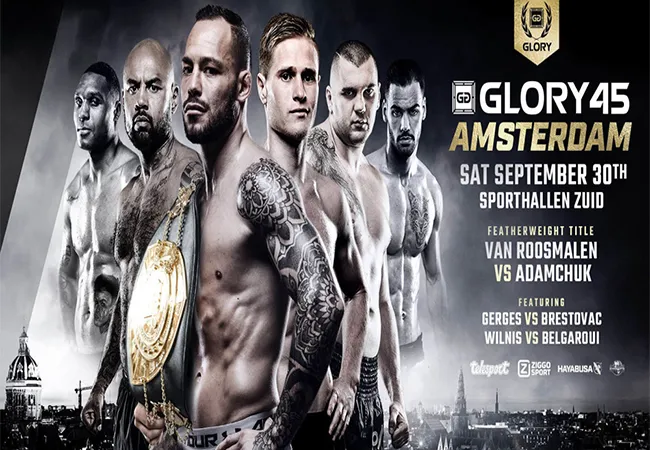 Alim Nabiyev vervangt Yoann Kongolo tijdens GLORY 45 Amsterdam