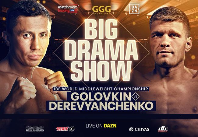 Gennady Golovkin de ring in tegen Sergiy Derevyanchenko