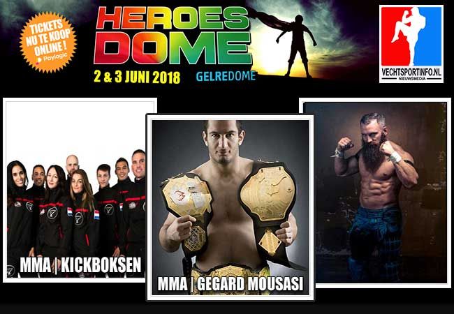 Heroes Dome met MMA seminar Gegard Mousasi in het Gelredome!