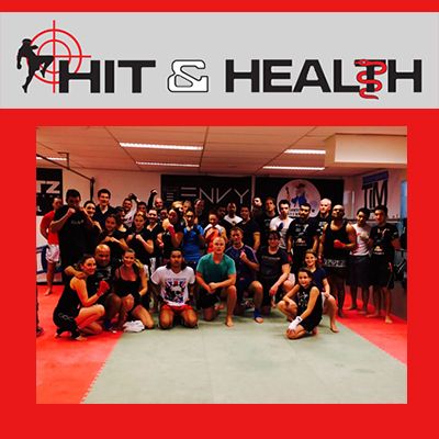 Training op locatie seminar kickboksen verzorgt door Hit & Health