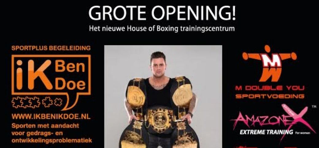 Nieky Holzken opent het IkBenIkDoe house of boxing trainingscentrum
