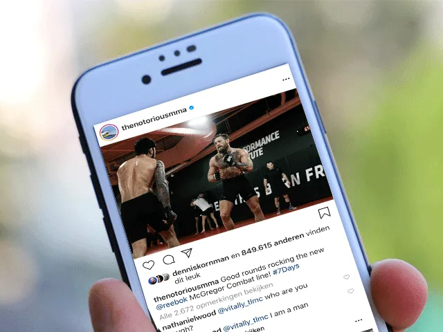 $889.000: Vechters rijk met hun Instagram posts
