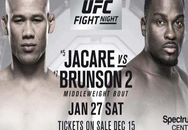 UITSLAGEN UFC ON FOX 27: JACARE VS. BRUNSON 2