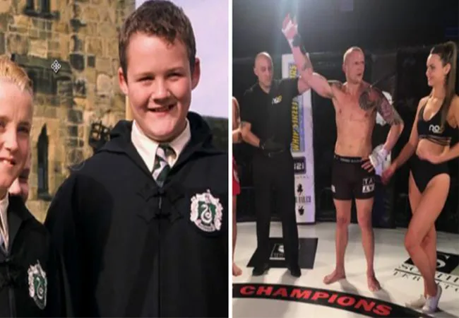 VIDEO: Ex Harry Potter acteur nu beruchte MMA vechter