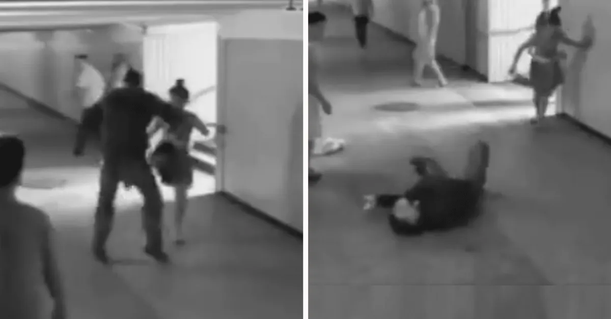 Kickboks meisje straft mobieltjesdief af met keiharde trap! (video)