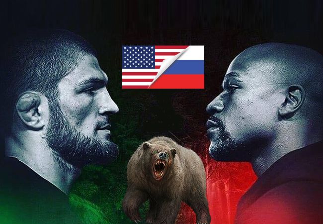Khabib Nurmagomedov in Rusland om bokswedstrijd tegen Mayweather te plannen