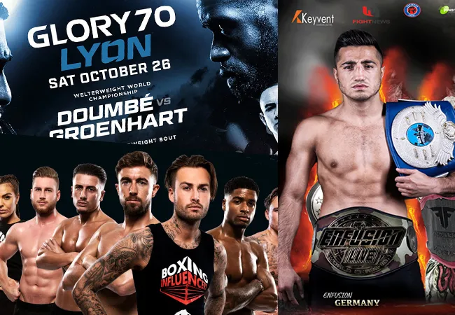Kijk vandaag op TV: GLORY 70 Lyon, Enfusion en meer...