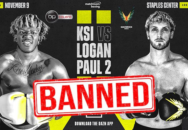 Bekende MMA-vechter krijgt verbod voor Youtubers gevecht
