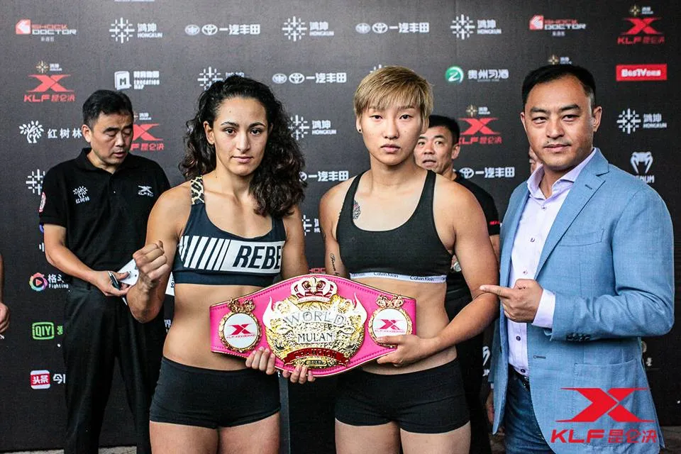 Anissa Haddaoui wint het Mulan Legend Tournament Kunlun Fight 64 China
