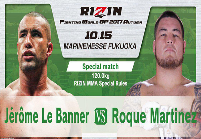 Jerome Le Banner tegen Roque Martinez op Rizin MMA Japan!