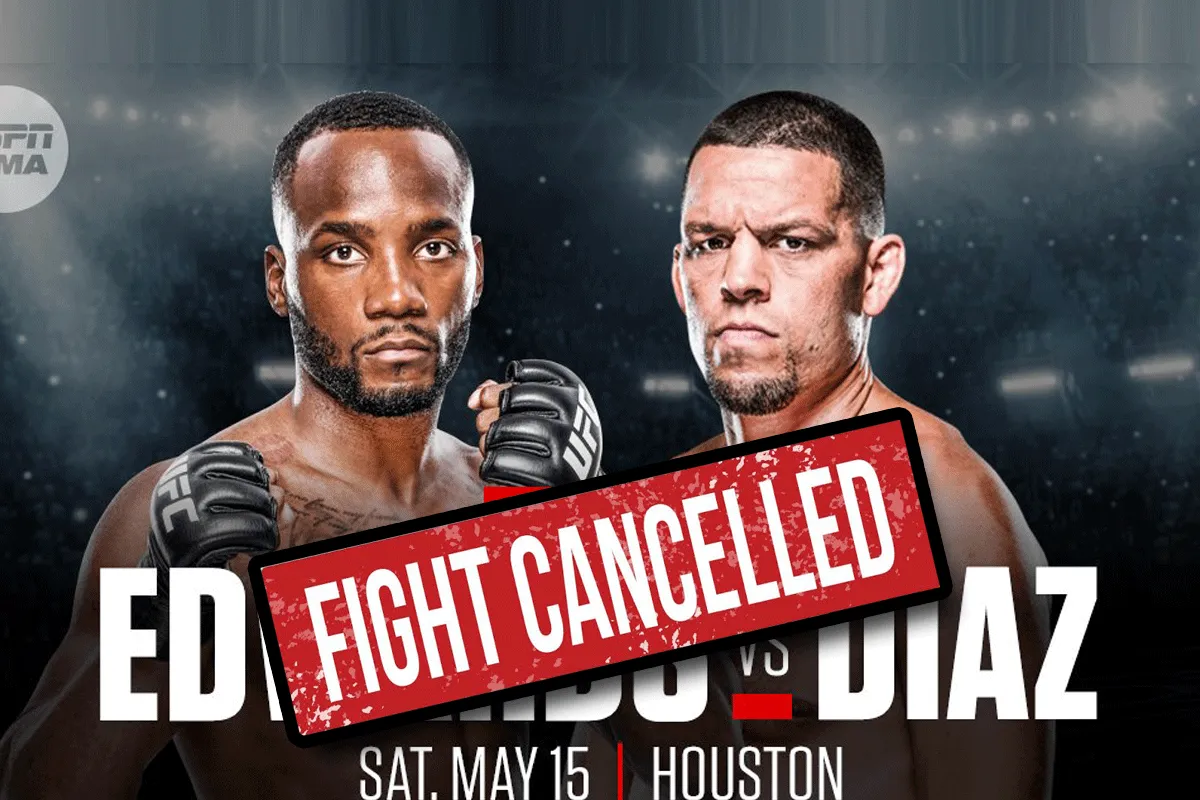 Afgelast: Nate Diaz versus Leon Edwards uitgesteld